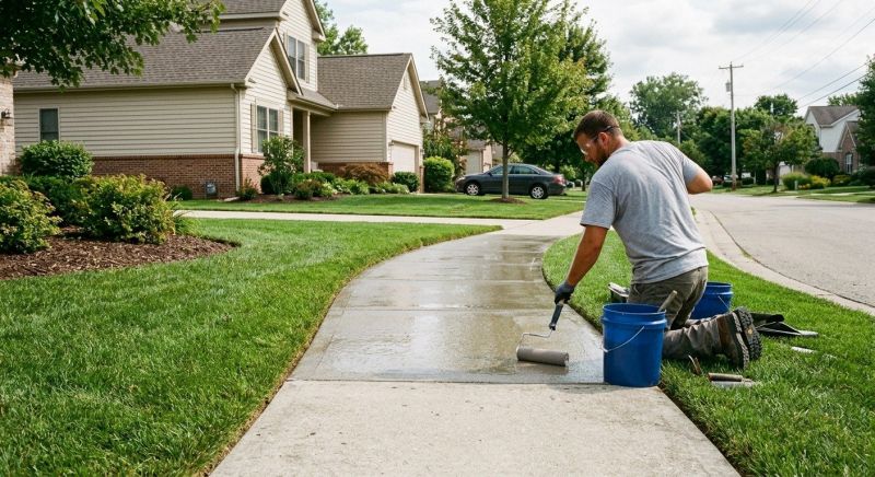 Stamped Concrete Sealing in Kansas City, KS